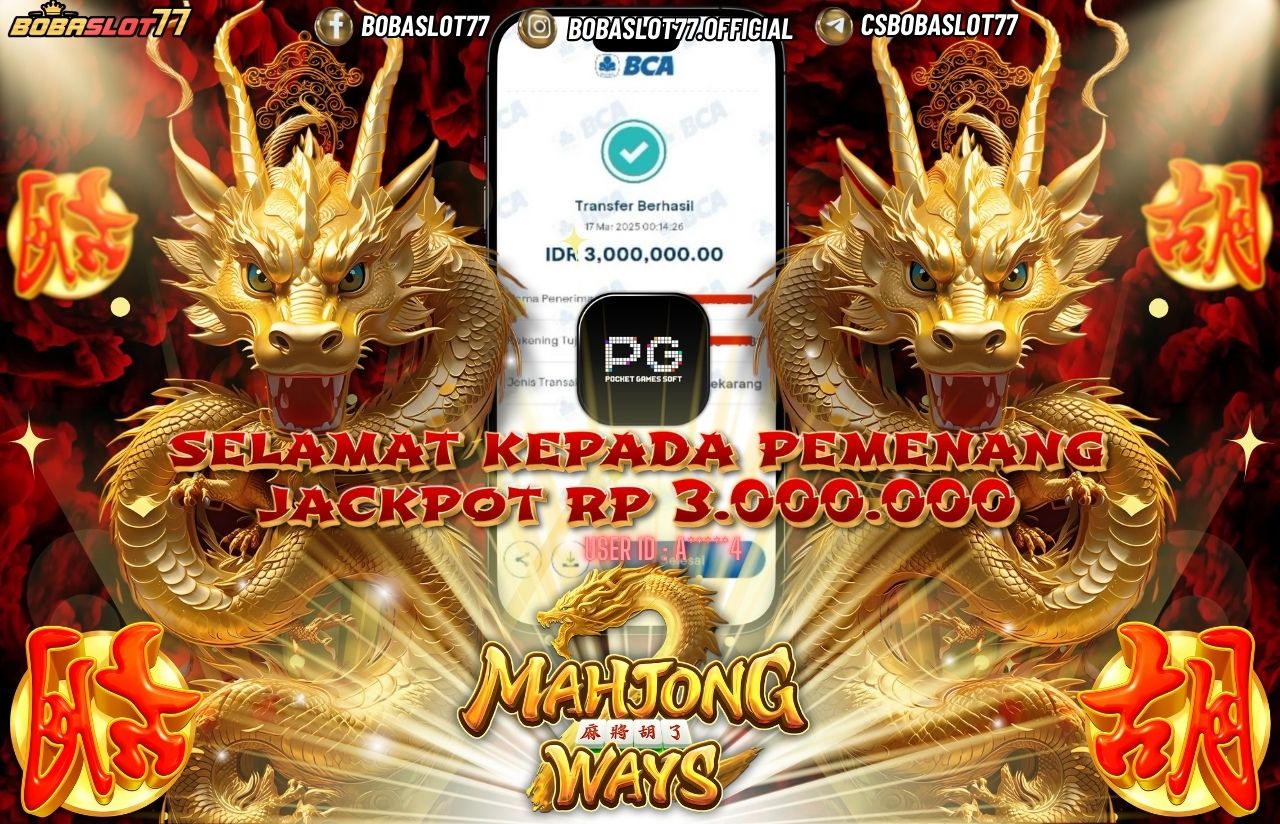 Selamat kepada id : a*****4  Wede Rp 3.000.000 di Game MAHJONG WAYS 